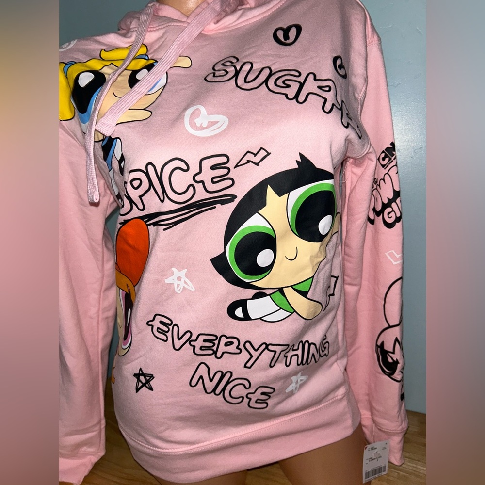 Power puff girls sugar Spice vintage sweatshirt hoodie shirt top long sleeve y2k - Picture 1 of 10